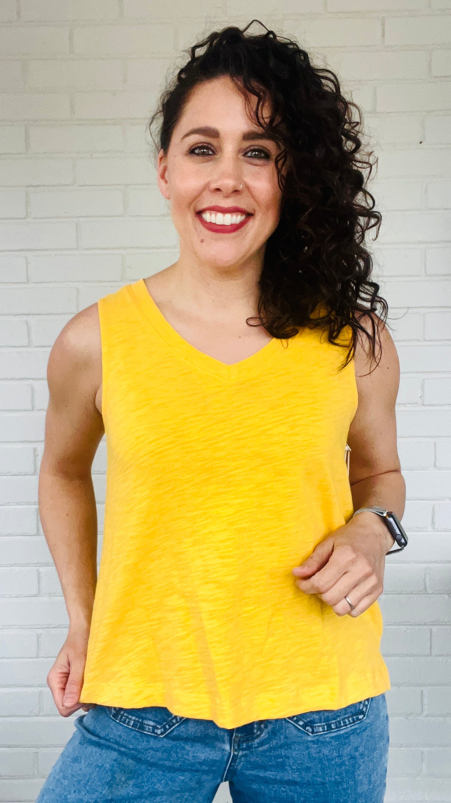 Escape Cotton Slub V-Neck Tank - Multiple Colors