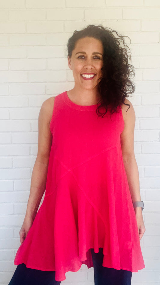 Heartstrings by Kleen Sleeveless Hi-Low Tunic - Multiple Colors