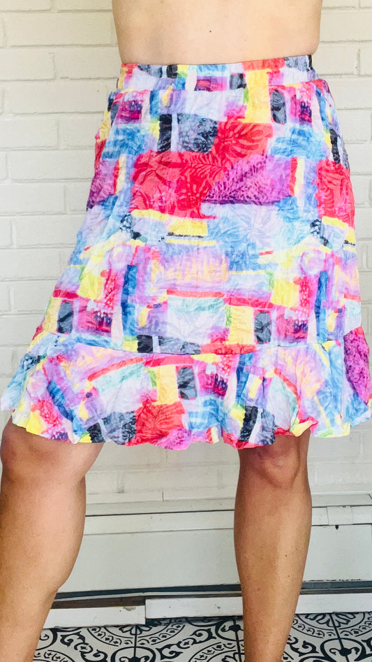 Shana Apparel Crinkle Skort - Multiple Prints