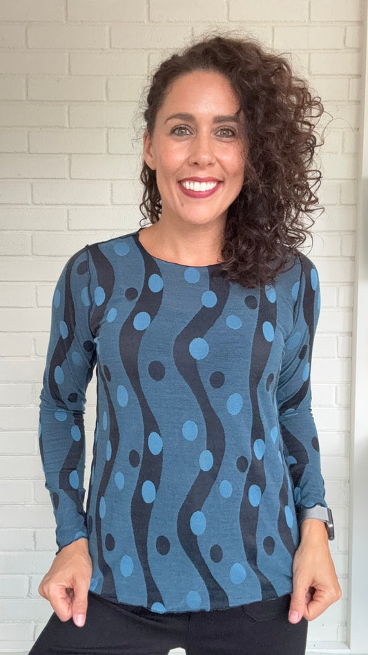 Cut Loose Dot Jacquard Pearl Edge Tee - Multiple Colors