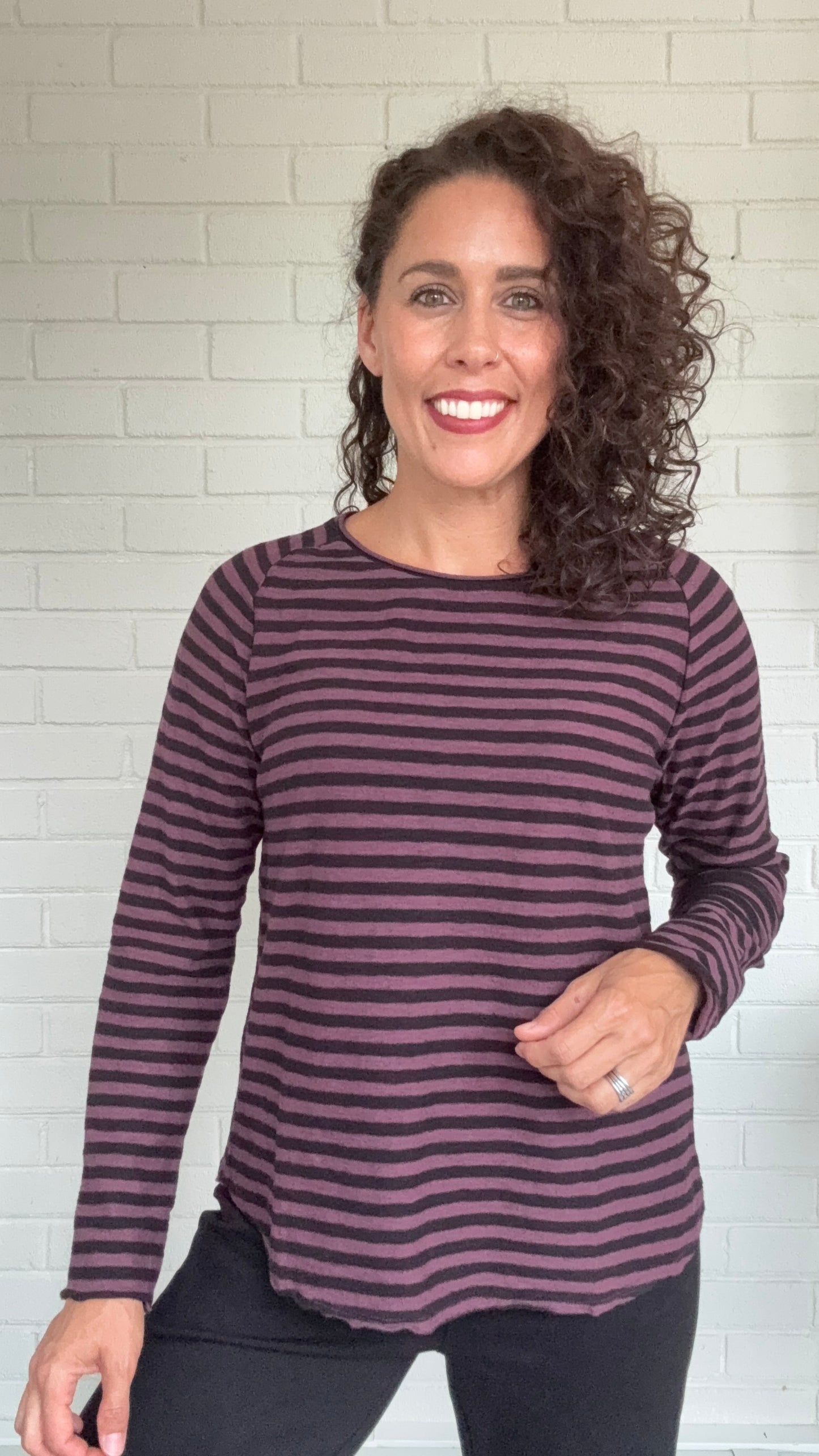 Cut Loose Black Stripe Sporty Top - Multiple Colors
