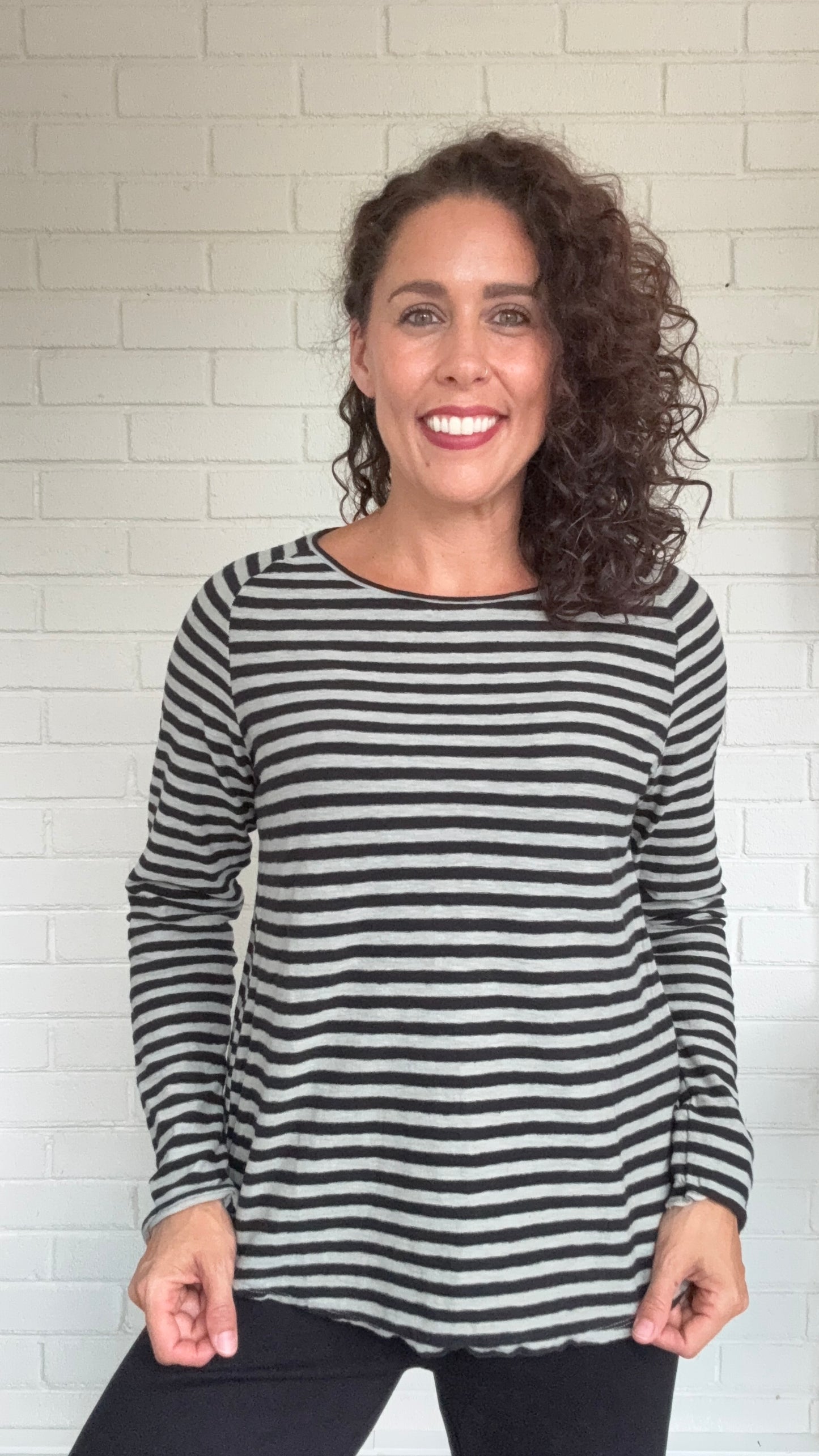 Cut Loose Black Stripe Sporty Top - Multiple Colors
