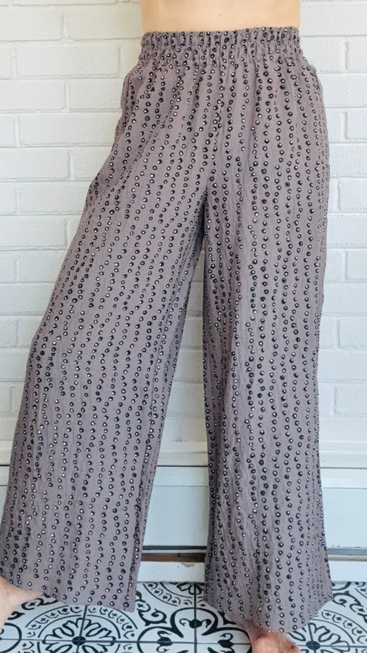 Habitat Express Travel Dot Mix Wide Leg Pant