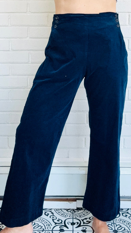 Cut Loose Mini Cord Button Trouser - Multiple Colors