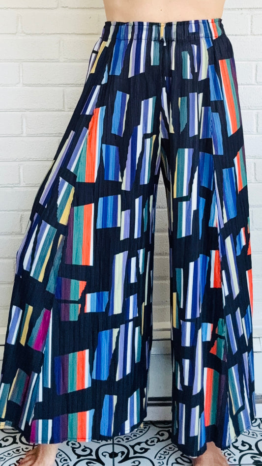Vanite Stained Glass Palazzo Pant - Multiple Colors