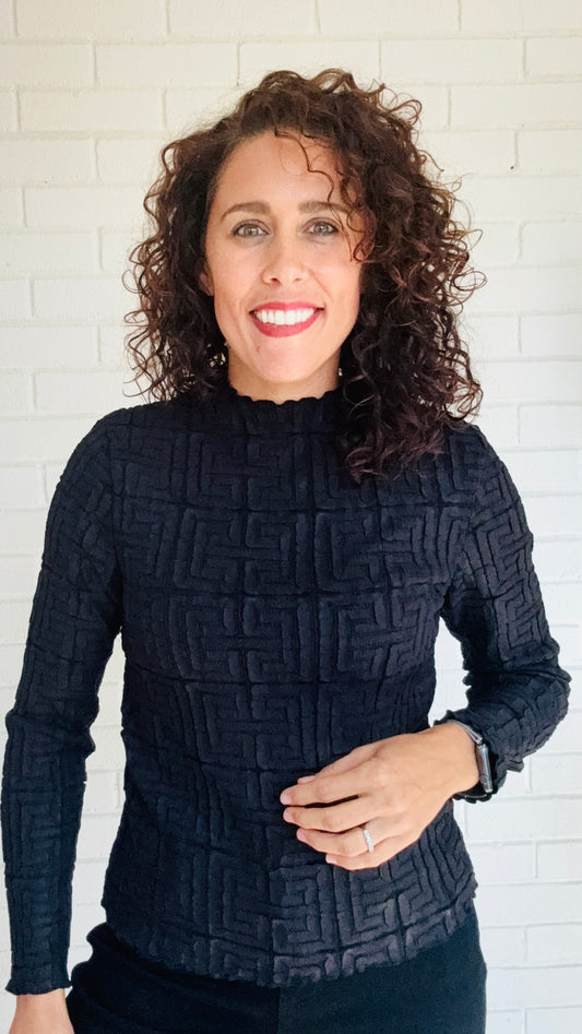 Vanite Square Textured Top