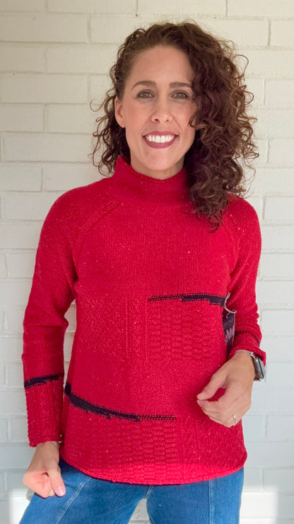 Habitat Harvest Tweed Mixed Cable Stitch Pullover - Multiple Colors