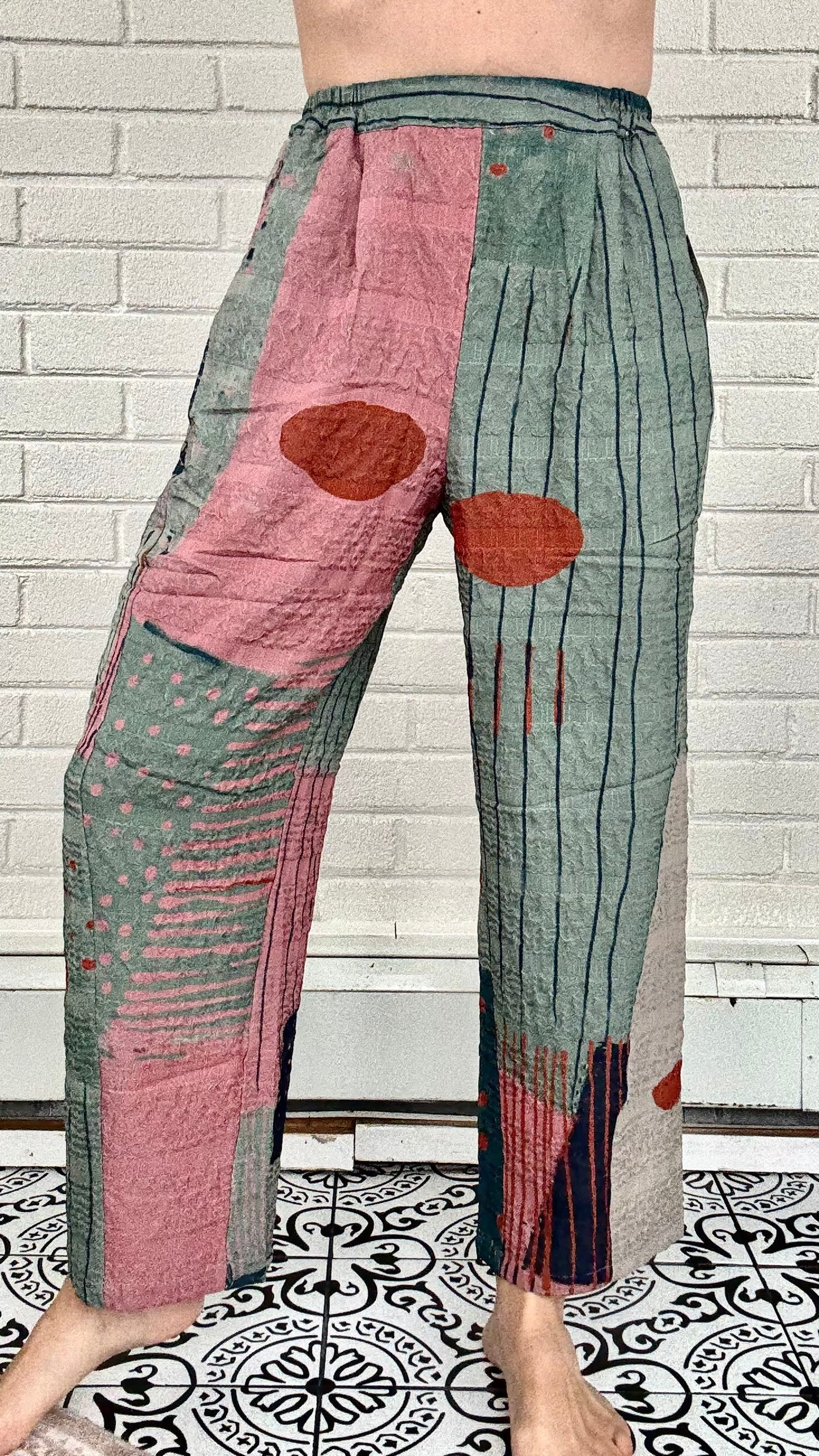 3 Potato Barrel Leg Pant - Multiple Prints