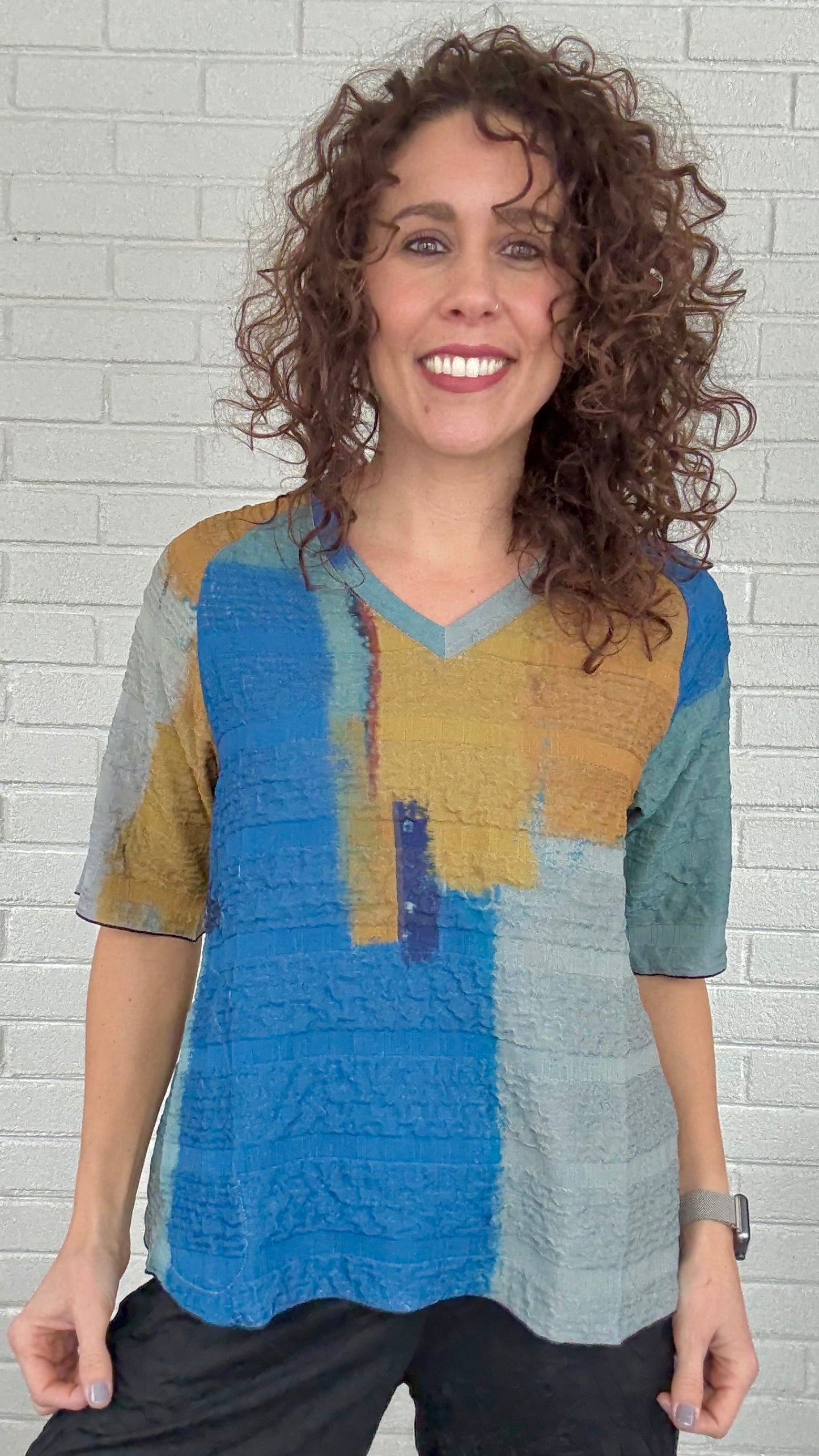 3 Potato V-Neck Tee - Multiple Prints