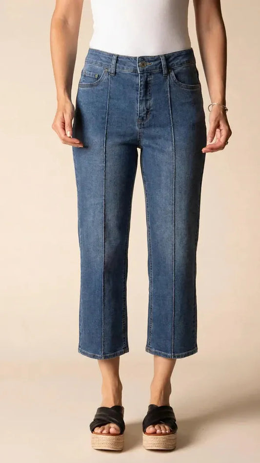 Habitat Pants Habitat Stretch Denim Seamed Cropped Flare Pant - Multiple Colors 74033374 Habitat Stretch Denim Seamed Cropped Flare Pant - Multiple Colors