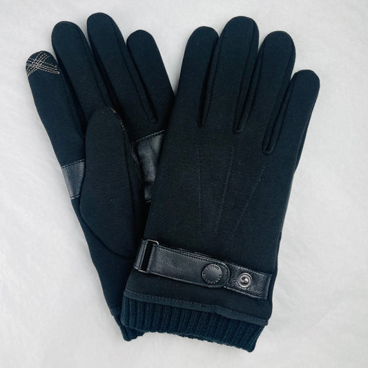 Santacana Men's Jersey Knitted Gloves