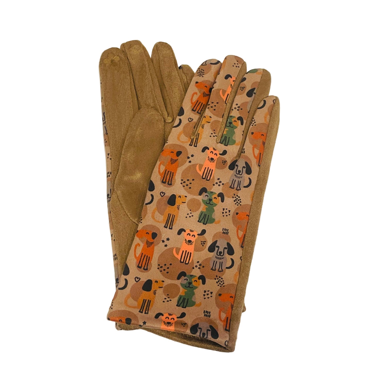 Dog Print Touch Screen Glove - Multiple Colors