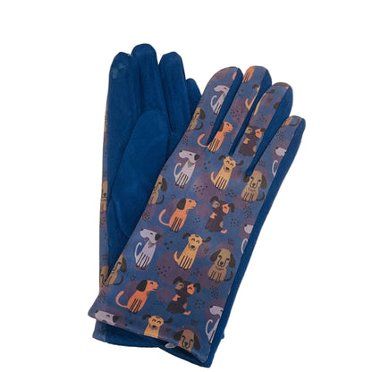 Dog Print Touch Screen Glove - Multiple Colors