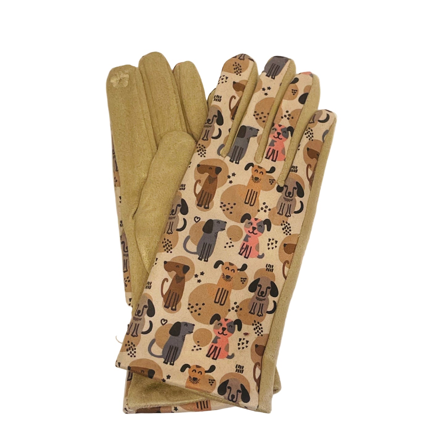 Dog Print Touch Screen Glove - Multiple Colors