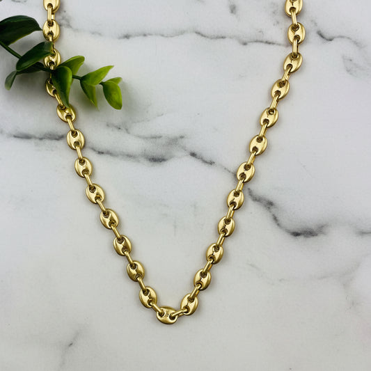 Gold Mariner Chain Necklace