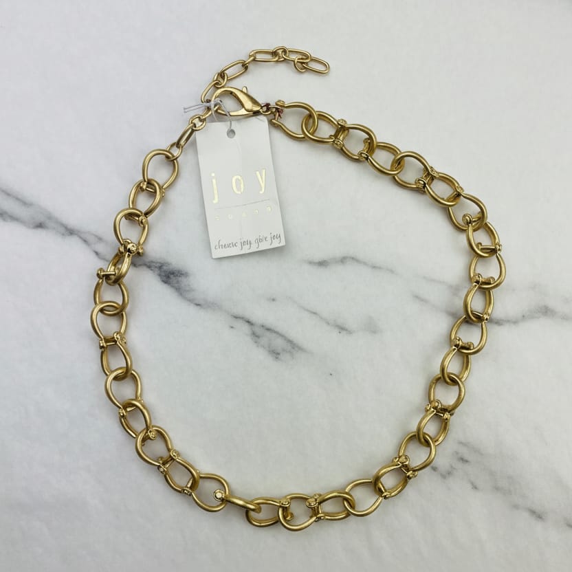 Joy Susan Necklaces Stirrup Chain Necklace - Multiple Metals Stirrup Chain Necklace - Multiple Metals