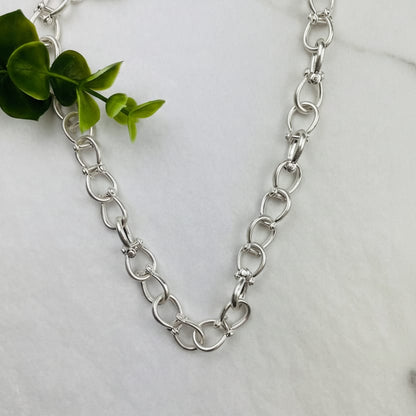Joy Susan Necklaces Stirrup Chain Necklace - Multiple Metals 94362078 Stirrup Chain Necklace - Multiple Metals