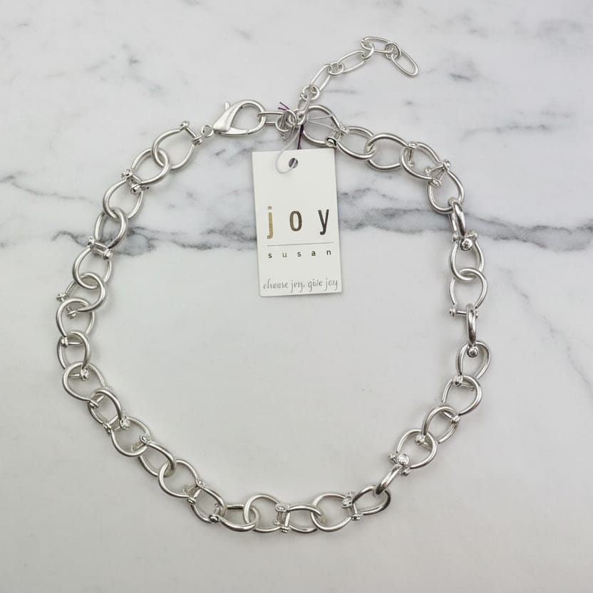 Joy Susan Necklaces Stirrup Chain Necklace - Multiple Metals Stirrup Chain Necklace - Multiple Metals