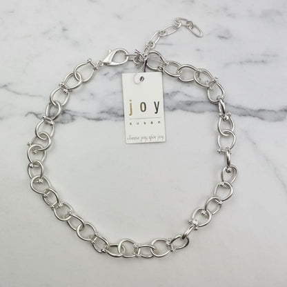 Joy Susan Necklaces Stirrup Chain Necklace - Multiple Metals Stirrup Chain Necklace - Multiple Metals