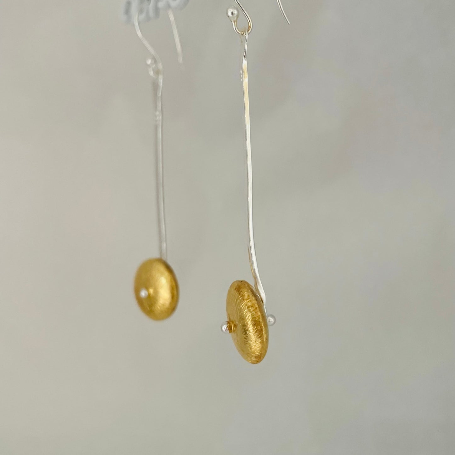 L.E. Leonard Earrings L.E. Leonard Sterling Silver Long Drop Two Tone Earring 39529694 L.E. Leonard Sterling Silver Long Drop Two Tone Earring