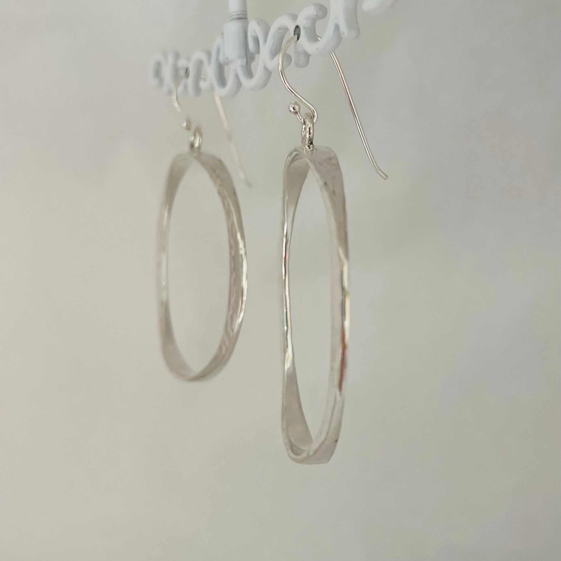 L.E. Leonard Earrings L.E. Leonard O Shaped Hammered Drop Earrings 45165790 L.E. Leonard O Shaped Hammered Drop Earrings