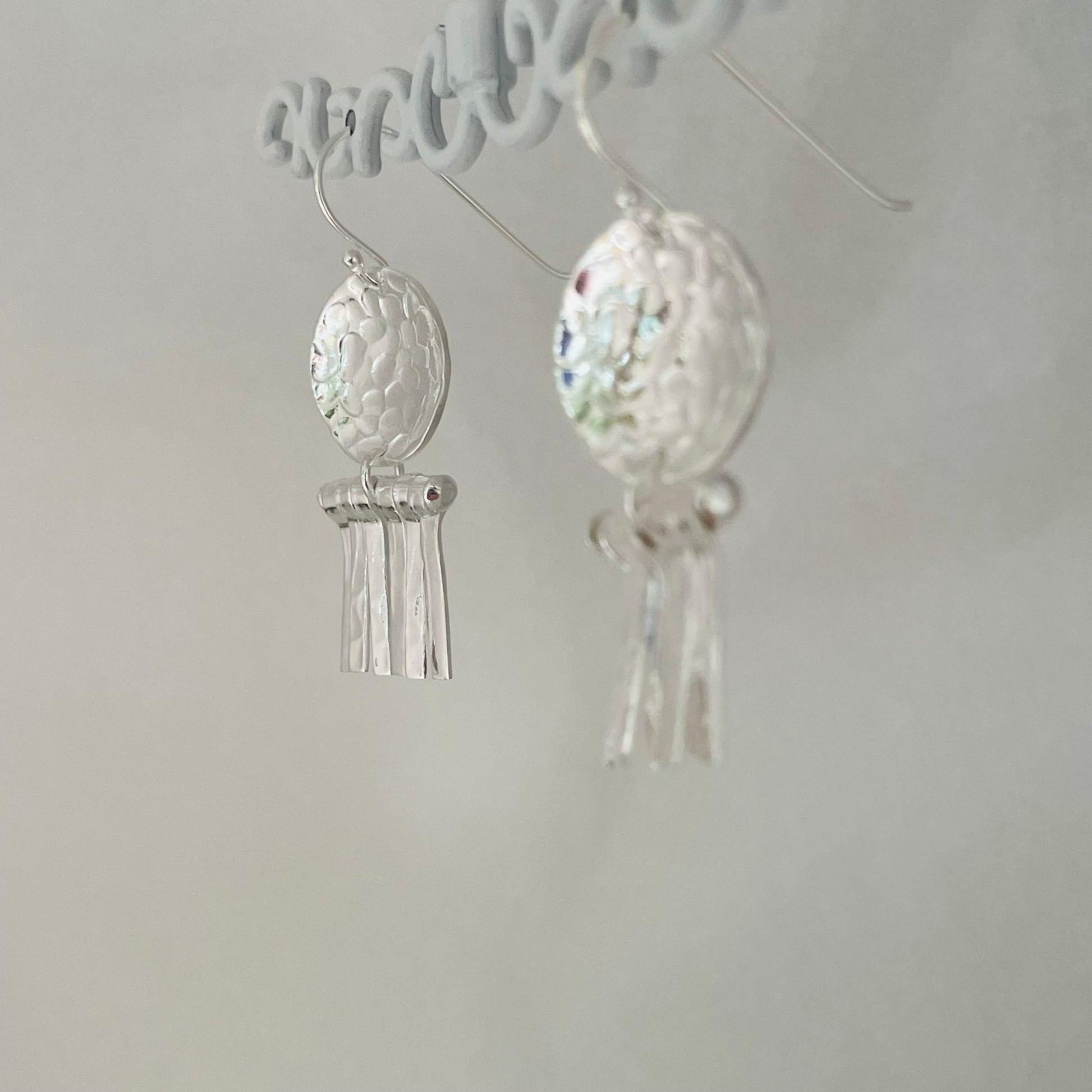 L.E. Leonard Earrings L.E. Leonard Hammered Disc and Bar Drop Earrings 59190494 L.E. Leonard Hammered Disc and Bar Drop Earrings