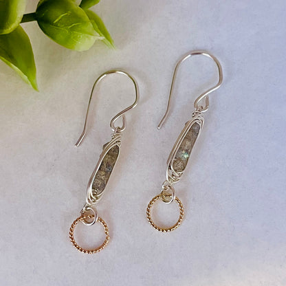 Laura J Designs Earrings Laura J Designs Moss Compass Earring - Multiple Stones 25097950 Laura J Designs Moss Compass Earring - Multiple Stones