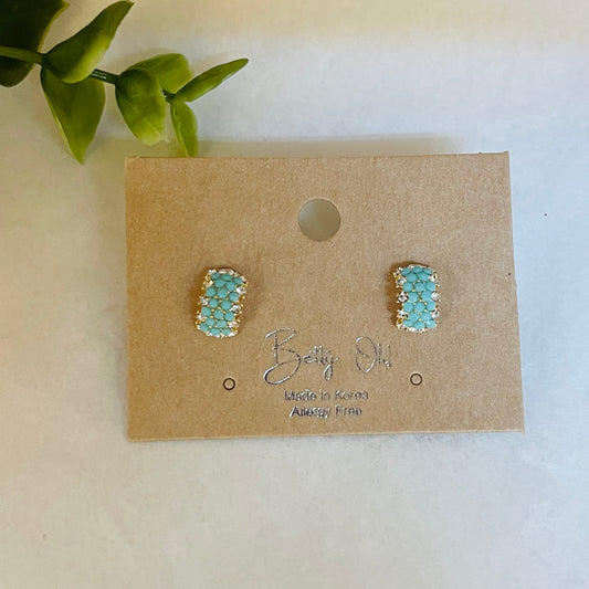 Betty Oh Jewelry Earrings Betty Oh Pacific Opal Hoop Earrings 10807774 Betty Oh Pacific Opal Hoop Earrings