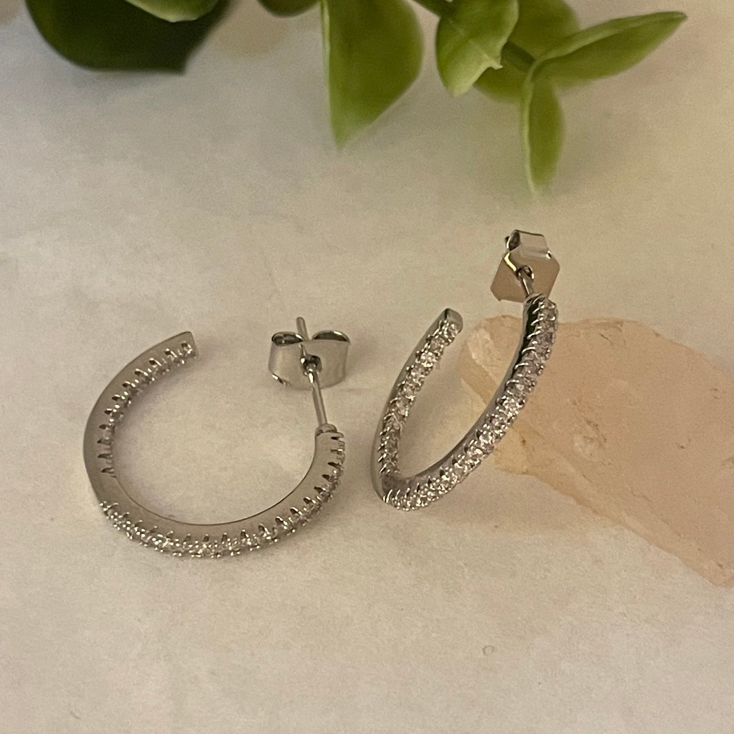 Betty Oh Jewelry Earrings Betty Oh Medium CZ Hoop - Multiple Colors 07072222 Betty Oh Medium CZ Hoop - Multiple Colors