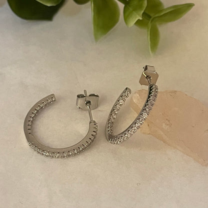 Betty Oh Jewelry Earrings Betty Oh Medium CZ Hoop - Multiple Colors 07072222 Betty Oh Medium CZ Hoop - Multiple Colors