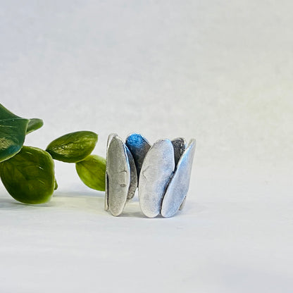 Volare Turkish Silver Adjustable Ring - #4B6S