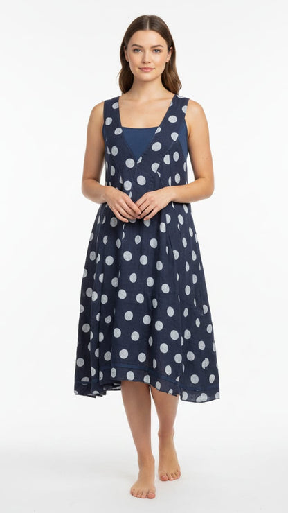 Avvolto Dresses Avvolto Polka Dot Dress - Multiple Colors 20631262 Avvolto Polka Dot Dress - Multiple Colors