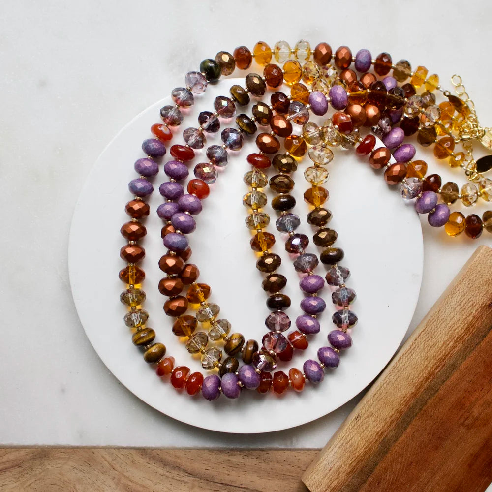 A.V. Max Gemma Rondelle Necklace - Multiple Colors