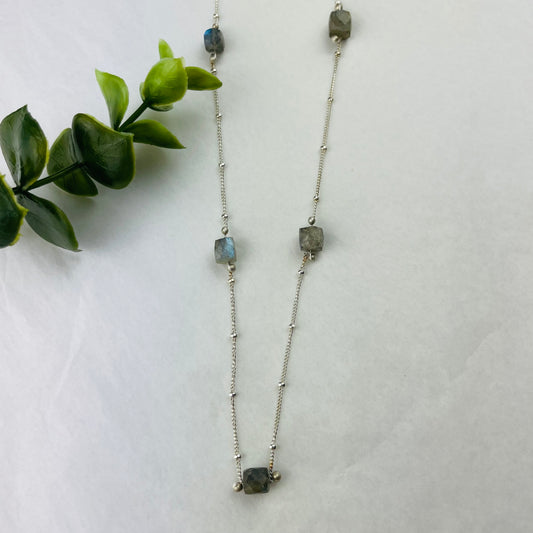 Diana Acuesta Labradorite Chain Necklace