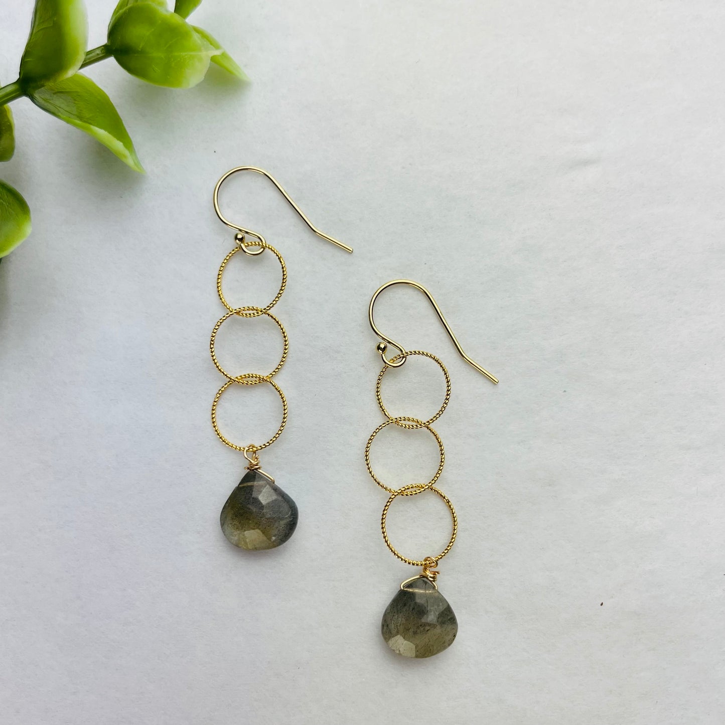 Treisi Jewelry 14k Gold Greta Earrings - Multiple Stones