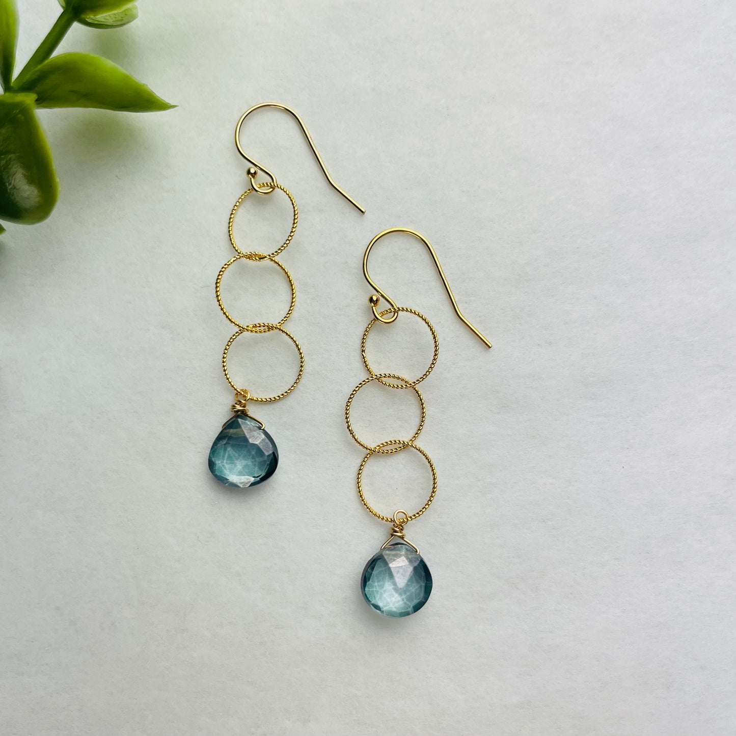 Treisi Jewelry 14k Gold Greta Earrings - Multiple Stones