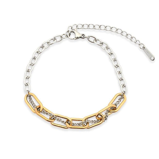 Joy Susan Bracelets Mixed Metal Interwoven Chain Bracelet 65107422 Mixed Metal Interwoven Chain Bracelet