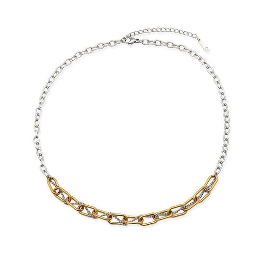 Joy Susan Necklaces Mixed Metal Interwoven Chain Necklace 21984734 Mixed Metal Interwoven Chain Necklace