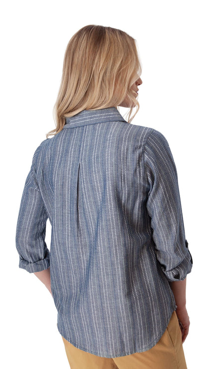 Old Ranch Blouses Old Ranch Plumas Y-Neck Shirt Old Ranch Plumas Y-Neck Shirt