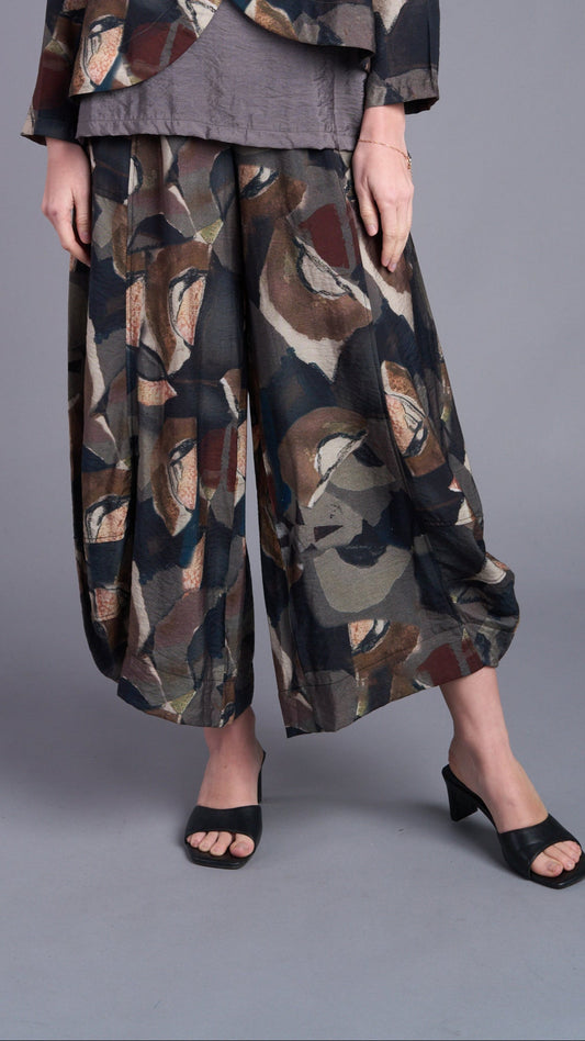 Shana Apparel Wide Leg Lantern Pant -Multiple Colors