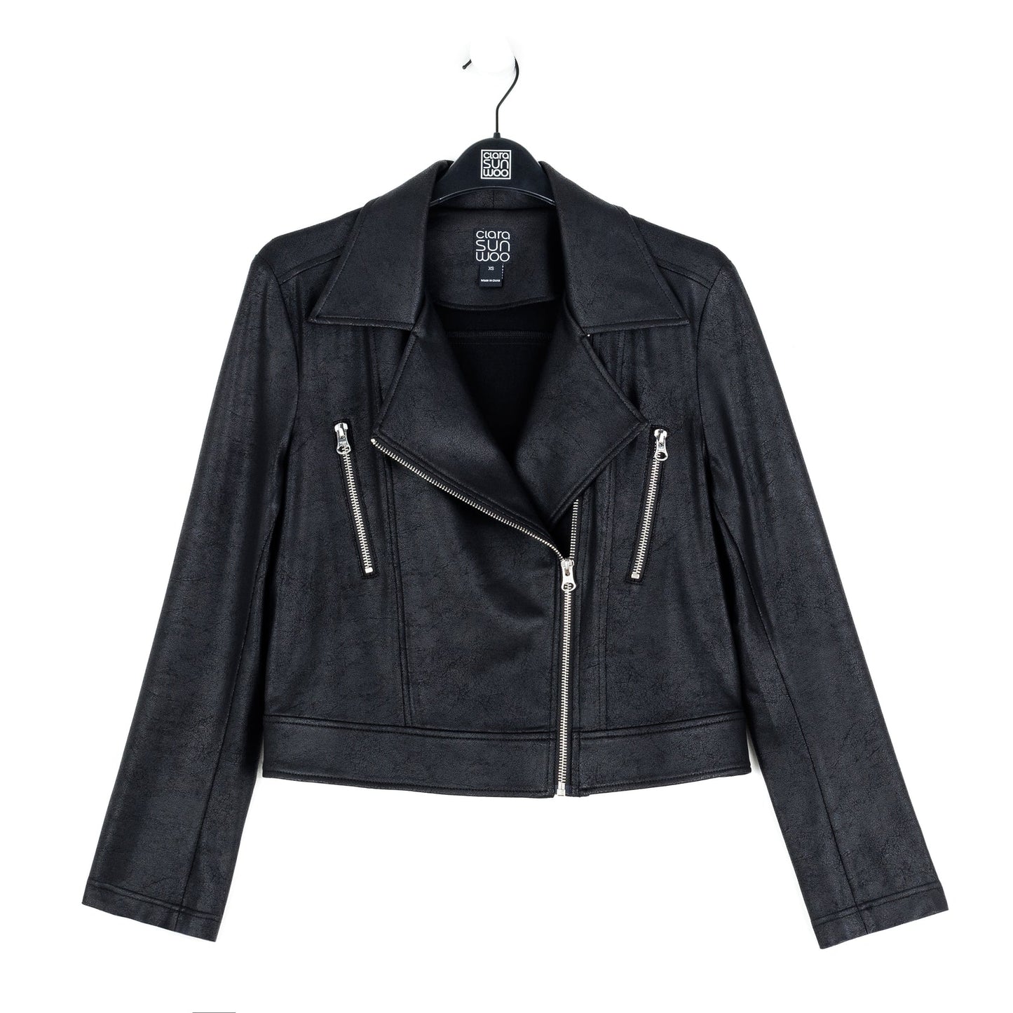 Clara Sunwoo Liquid Leather Moto Jacket
