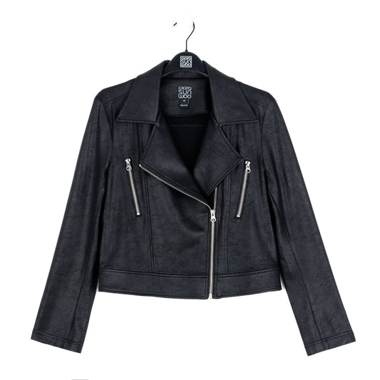 Clara Sunwoo Jackets Clara Sunwoo Liquid Leather Moto Jacket 16715486 Clara Sunwoo Liquid Leather Moto Jacket