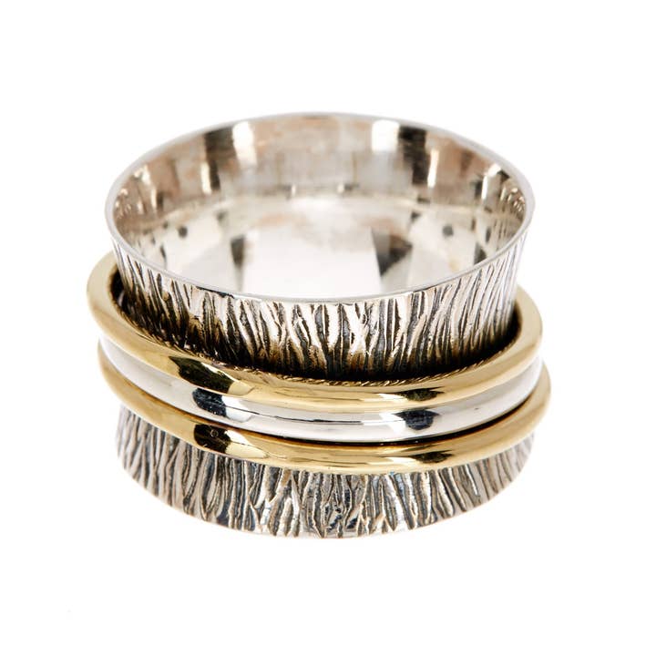 Zoey Simmons Rings Zoey Simmons Textured Bali Style Spinner Ring 73869278 Zoey Simmons Textured Bali Style Spinner Ring