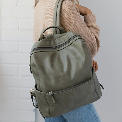 Jen & Co James Vegan Leather Backpack - Multiple Colors