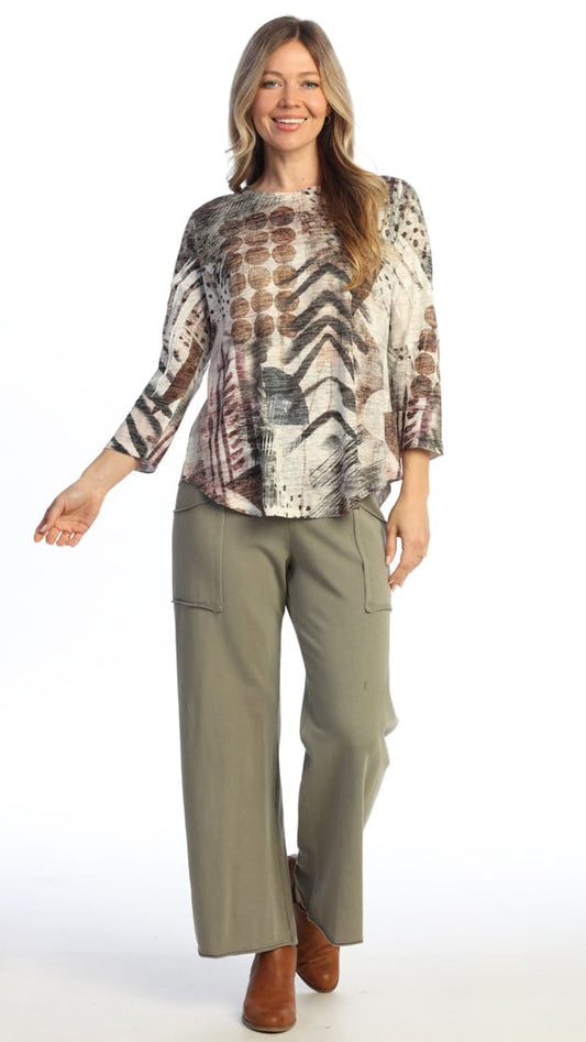 Jess & Jane Tees Jess & Jane Burnout 3/4 Sleeve Tee Jess & Jane Burnout 3/4 Sleeve Tee Nomadic