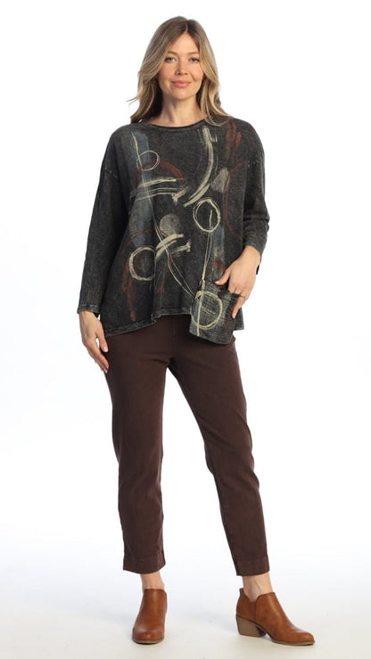 Jess & Jane Tunics Jess & Jane Mineral Wash Dreamscape Tunic with Pocket Jess & Jane Mineral Wash Dreamscape Tunic with Pocket