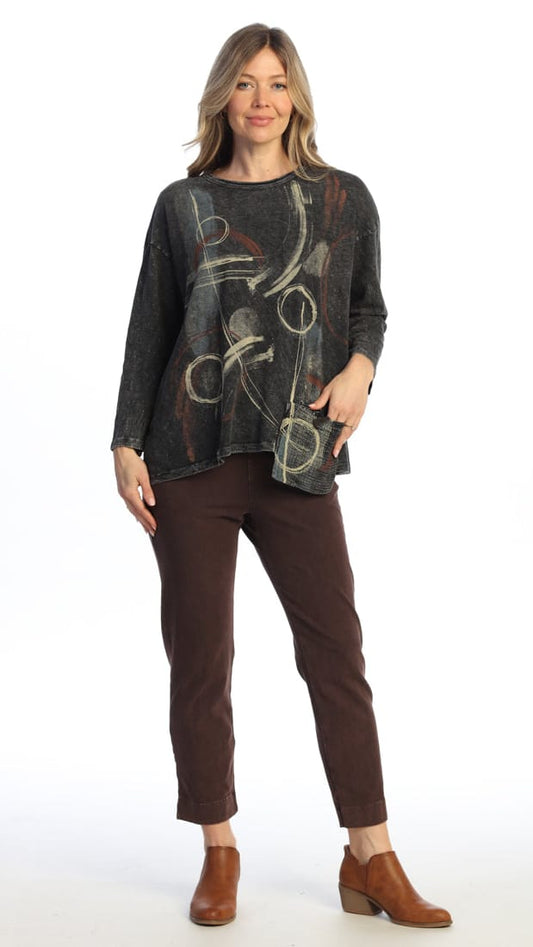 Jess & Jane Tunics Jess & Jane Mineral Wash Dreamscape Tunic with Pocket Jess & Jane Mineral Wash Dreamscape Tunic with Pocket