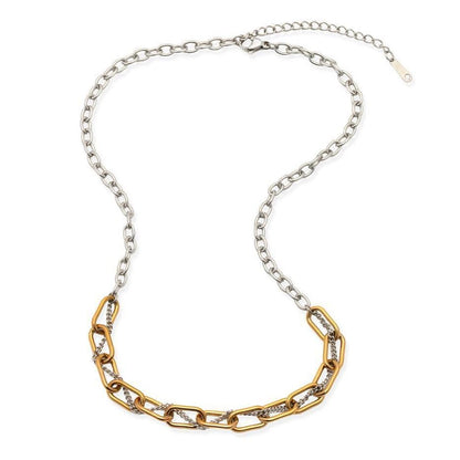 Joy Susan Necklaces Mixed Metal Interwoven Chain Necklace 21984734 Mixed Metal Interwoven Chain Necklace