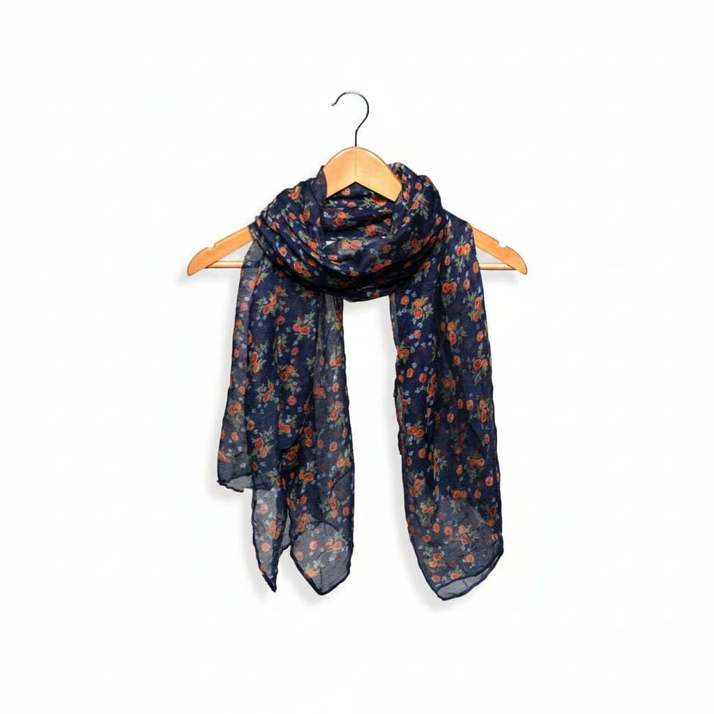 Joy Susan Scarves Joy Susan Petite Roses Stencil Scarf 80017886 Joy Susan Petite Roses Stencil Scarf