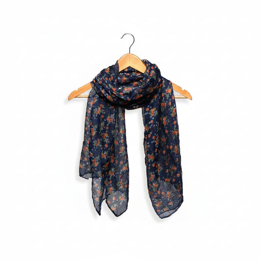 Joy Susan Scarves Joy Susan Petite Roses Stencil Scarf 80017886 Joy Susan Petite Roses Stencil Scarf